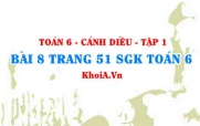 Bài 8 trang 51 SGK Toán 6 tập 1 Cánh Diều